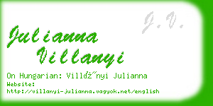 julianna villanyi business card